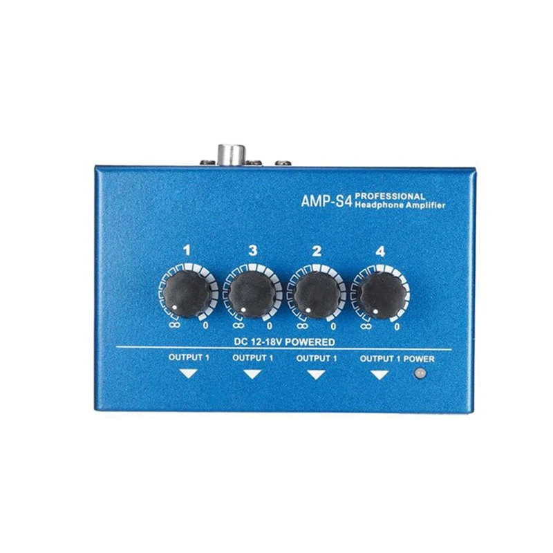Ультра компактный 4 канальный мини аудио стерео усилитель для наушников с