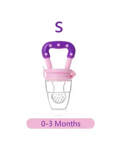 pink S Fruta emzik Baby Соска для кормления nibbler chupeta alimentadora Ниблер для кормления силиконовая кормушка Кормление фруктового сока chupeta para - Цвет: pink S
