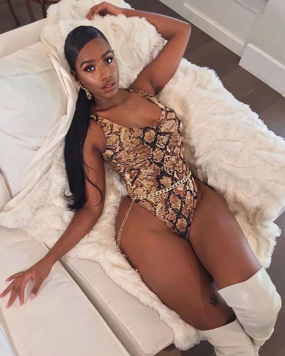 Змеиной кожи женский купальник бикини купальники для малышек одна деталь U