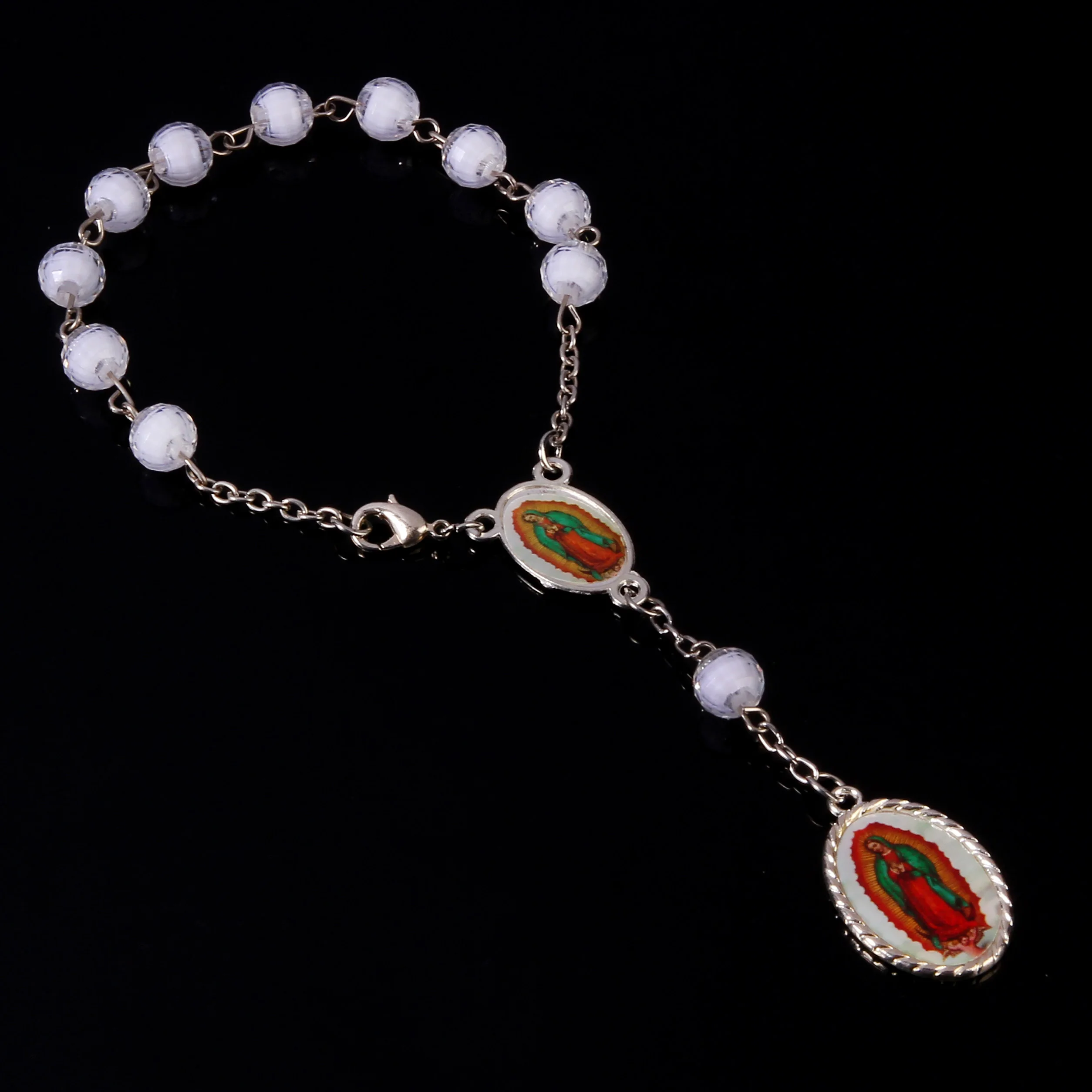 Religious Catholic Rosary Cross Bracelet Christian Prayer Conducive to Children's Baptism | Украшения и аксессуары