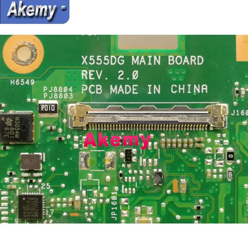 AK X555DG X555YI материнская плата для ноутбука For Asus X555Y X555D A10-7400P 4 Гб RAM Тест ОК |