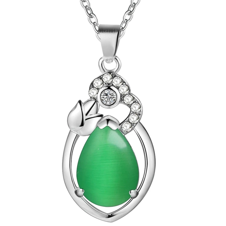 Посеребренное модное ювелирное ожерелье с кулоном WN1752