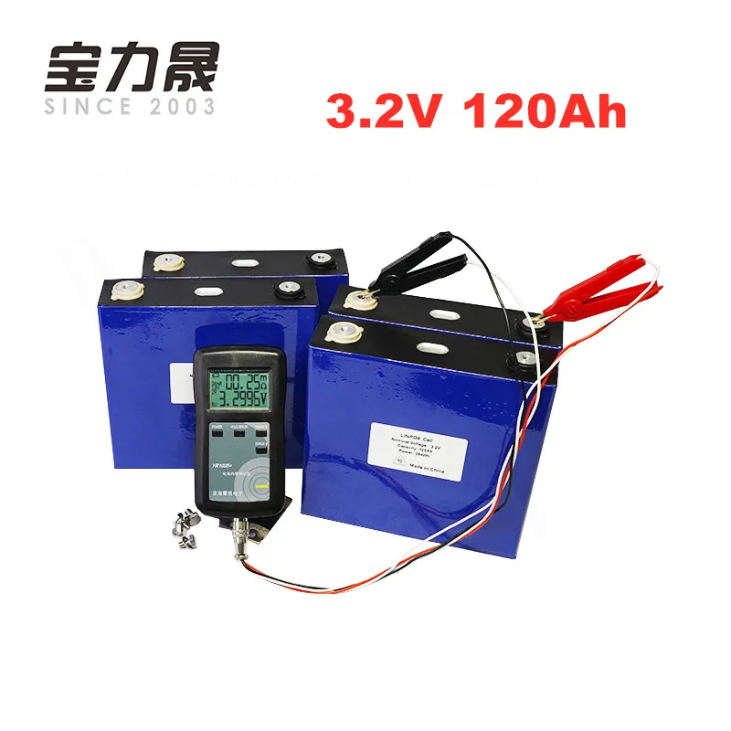 2019 Новый 3 2 V 120ah Lifepo4 аккумулятор ЕС США CA RU без налога 12 24 36 48 пакет глубокий цикл LFP