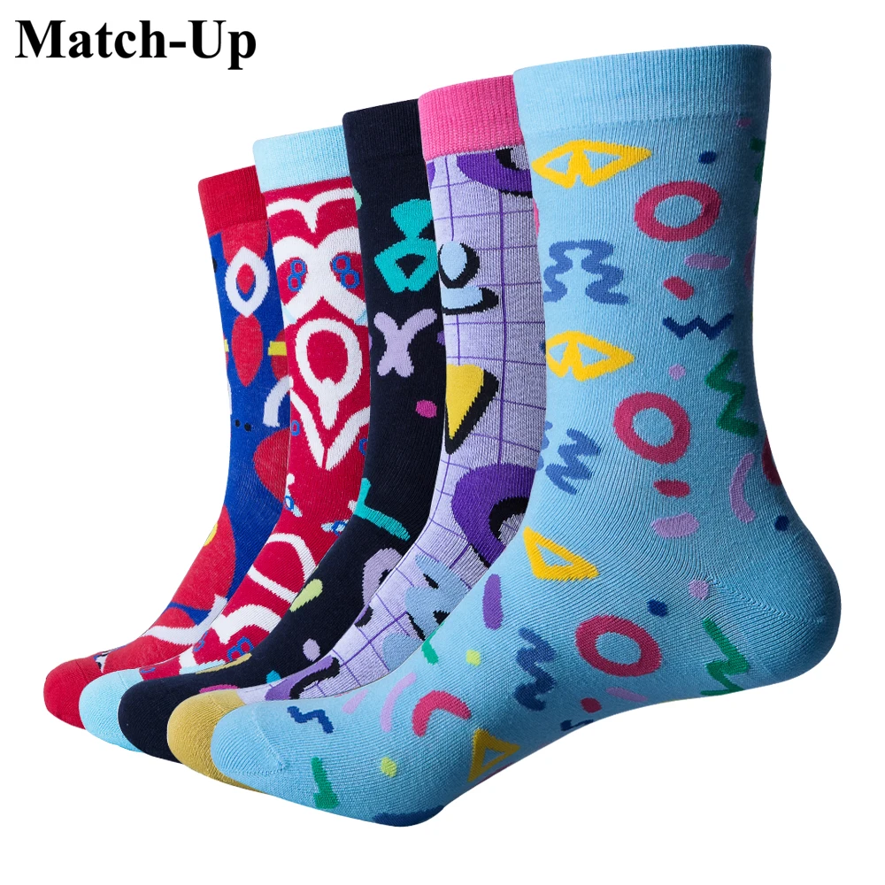 Носки Match Up Мужские средний код забавные мужские носки в стиле хип хоп классные