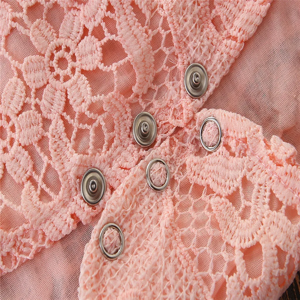 newborn body Kids Baby Girls Romper Summer Flower Lace Half Sleeve Romper Sunsuit Outfit One-pieces aunt baby clothes Playsuit