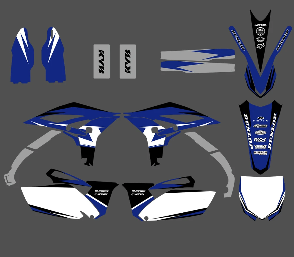 NICECNC клей фоновый рисунок Стикеры для Yamaha YZ250F YZF250 YZ 250F YZF 250 2010 2011 2012 2013 вилка крыло наклейки