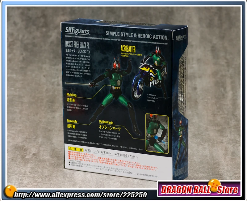 Япония Kamen "в масках Всадник черный RX" BANDAI Tamashii Наций СВЧ/S.H. Игрушка Figuarts фигурка-черный RX Ver.2.0