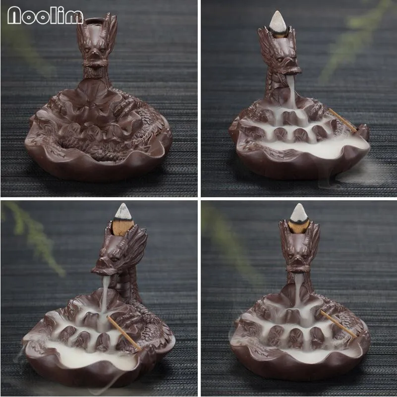 Керамическая горелка для благовоний с драконом креативная домашняя