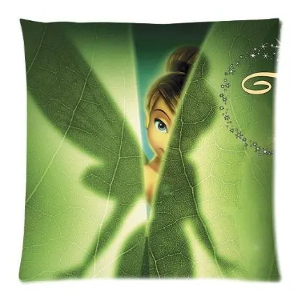 Tinkerbell зеленый 33 см x 33 см мягкие глянцевые чехлы на подушки(две стороны) отличный подарок