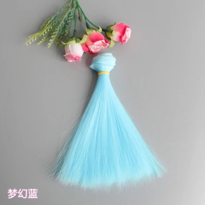 1 шт. волосы для кукол 15 см * 100 цветной парик с прямыми волосами 1/3 1/4 BJD кукла сделай