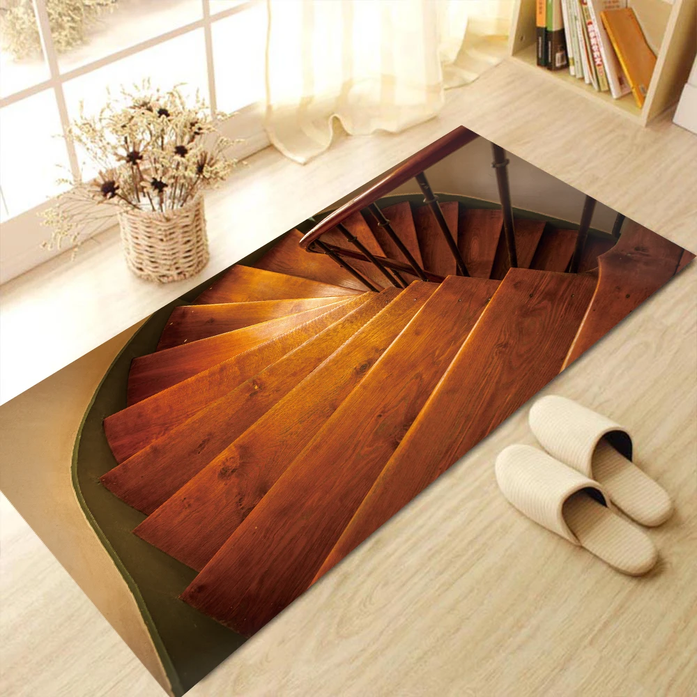 

Stair Step Floor Stickers 3D Removable Waterproof Non-slip Mural Decal Wall Stickers Bathroom Living Bedroom Home Decor 60x120cm