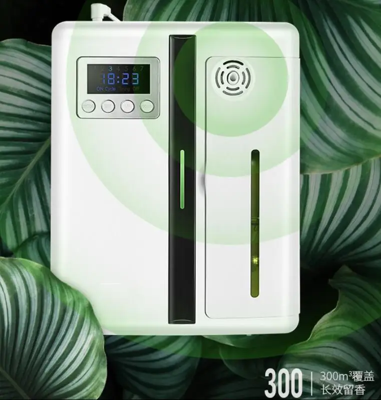 300 Cubic Meter Office Aroma Fragrance Machine 4W 12V 300ml Timer Function Scent Unit Essential Oil Aroma Diffuser for Hotel