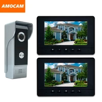 7 lcd 2pcs monitor video door phone intercom doorbell system home security intercom kits ir camera door bell intercom doorphone