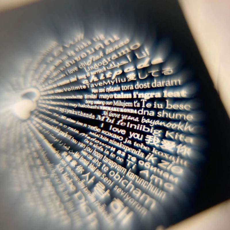 Heart Necklace Jewelry 100 Languages Lover Light Projection Pendant I Love You | Украшения и аксессуары