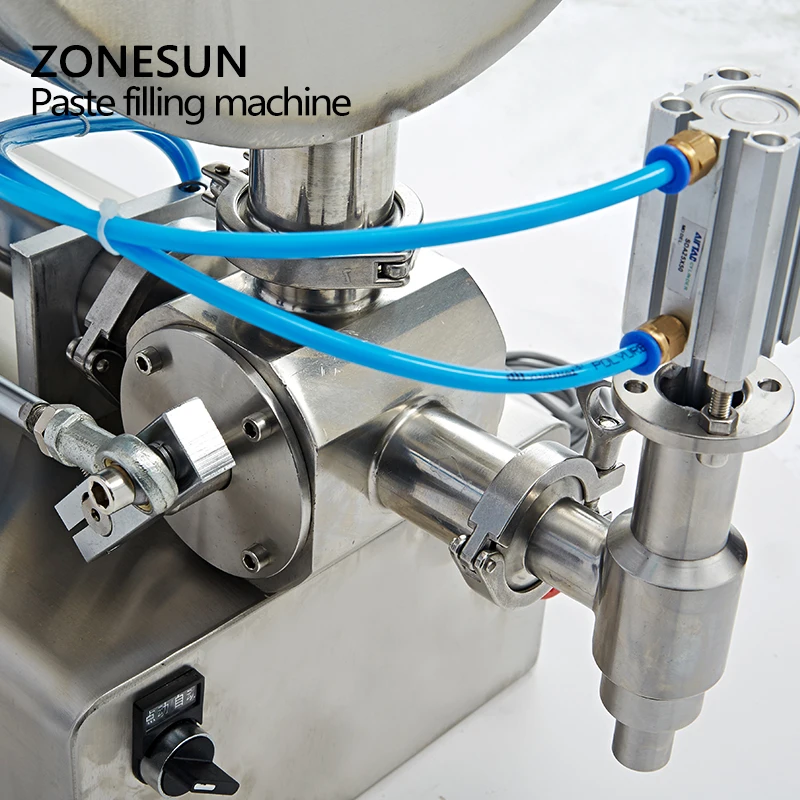 ZONESUN машина для наполнения соуса чили, машина для наполнения соуса, пневматическое смешивание суспензии