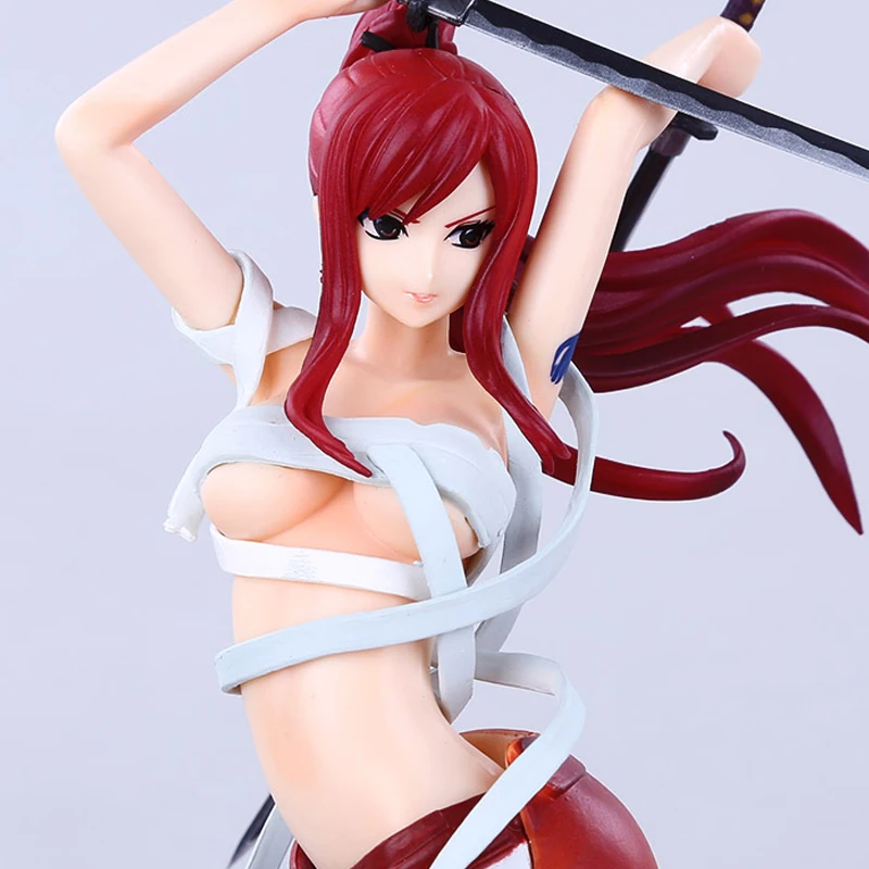 Аниме Сказочный хвост 7' Сексуальная Erza Съемная фигурка ПВХ кукла модель