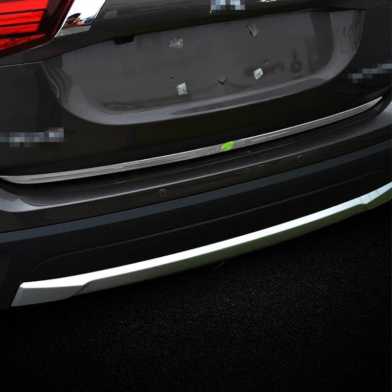 Для Mitsubishi Outlander 2013-2017 из нержавеющей стали задняя защитная накладка на багажник