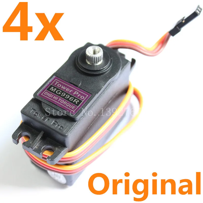 4 шт. оригинальная Tower Pro MG996R MG996 Servo цифровая металлическая шестерня с высоким