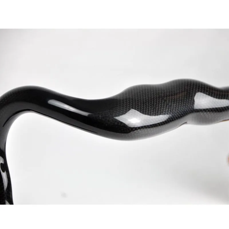 Полностью карбоновая изогнутая рама для руля дорожного велосипеда 440 мм балка