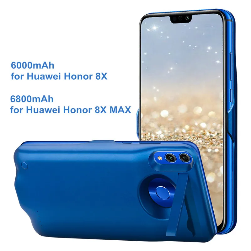 Ультра тонкий внешний аккумулятор 6000/6800 мА/ч для huawei Honor 8X, портативное зарядное устройство для Honor 8X MAX, внешний аккумулятор