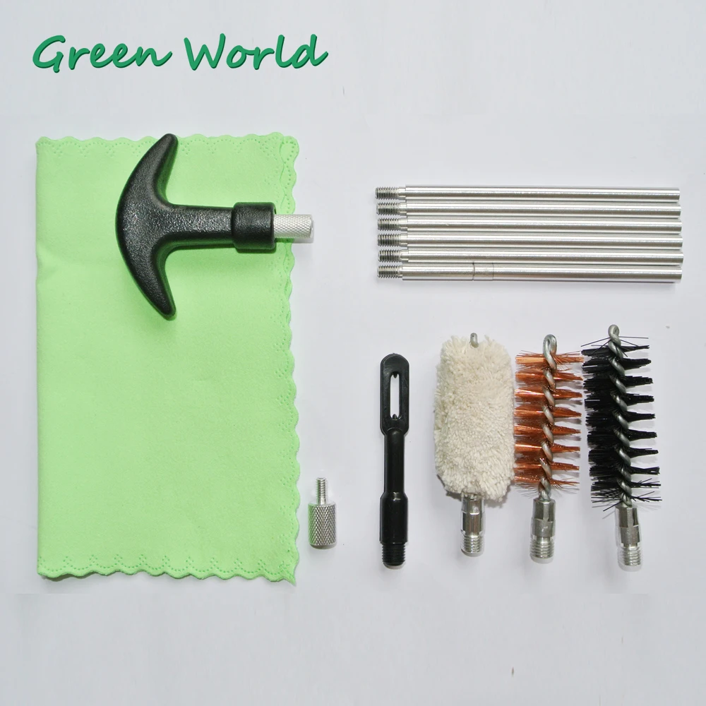 Зеленый мир 15 шт./лот пистолет набор чистящих средств для ухода за ружья 12ga бронза