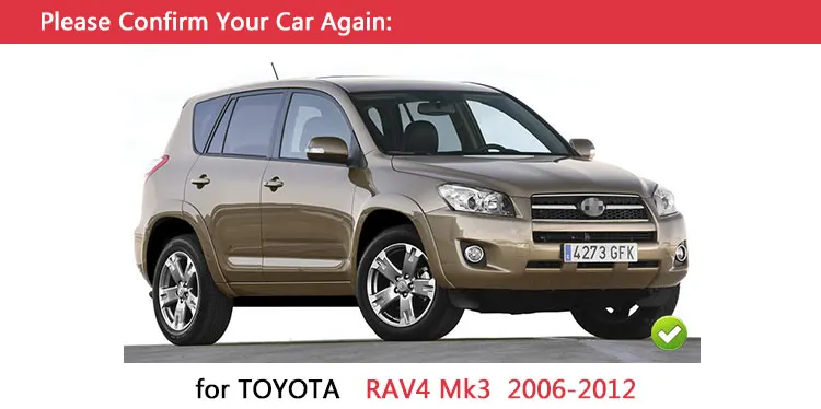 Для Toyota Rav4 2006-2012 хромированные покрытия для дверных ручек отделка 5 дверей