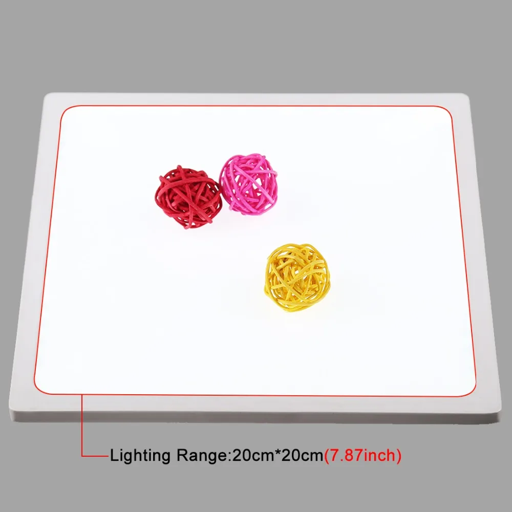 PULUZ Mini 22 5 светодиодная фотография бестеневая Нижняя лампа панель панели + 2LED 20 см