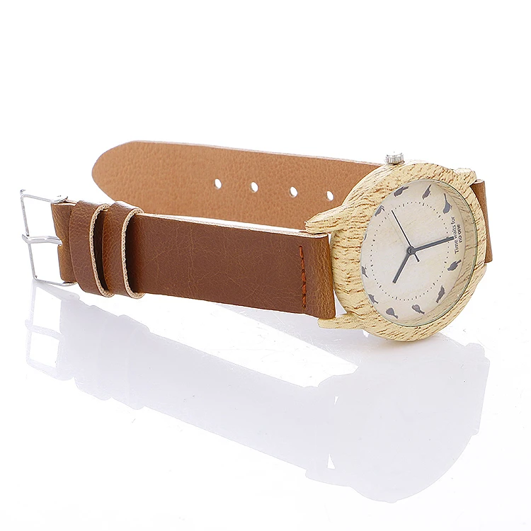 

2020 Wooden Relojes Quartz Men Women Watches Casual Wooden Leather Strap Bird Watch Wood Male Wristwatch Relogio Masculino