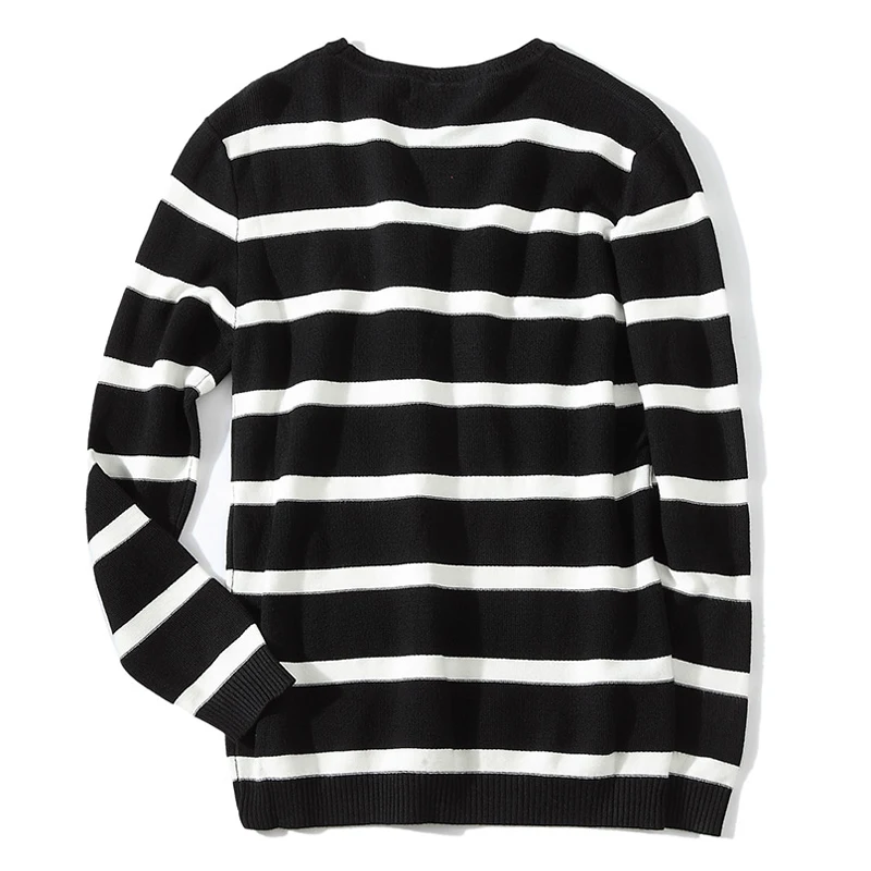 TANGNEST Men Striped Vintage Sweaters Slim Fit 2018 Warm Fashion Round Collar Male Leisure Asian Size Pullover MZM501 | Мужская одежда