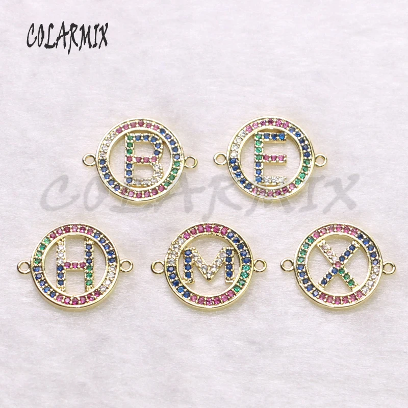 10 шт. браслеты с буквами алфавитов алфавиты Очаровательные Подвески Радуга