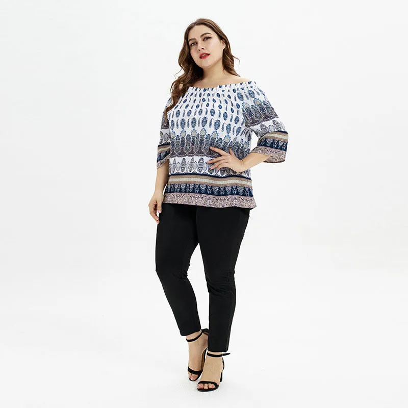 Женская футболка с круглым вырезом и рукавом до локтя | одежда