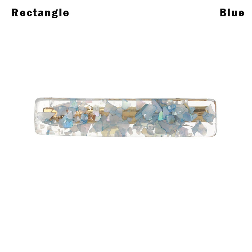 rectangle blue 1 шт. винтажный геометрический кислотный акриловый обруч заколки для волос зажим шпилька для волос PinWomen Девушки Инструменты для укладки волос аксессуары - Цвет: rectangle blue
