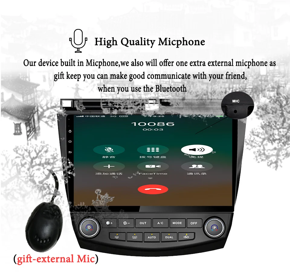 Автомобильный dvd-плеер GPS Navi для Honda Accord 7 2003-2007 IPS емкостный экран 1024*600 + wifi BT SWC RDS