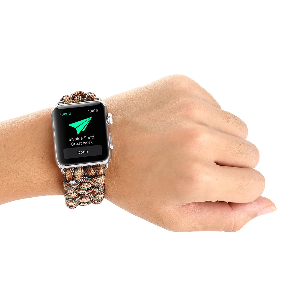PA008 38/42 мм спортивный женский нейлоновый браслет ремешок для часов iWatch Apple Watch|watch