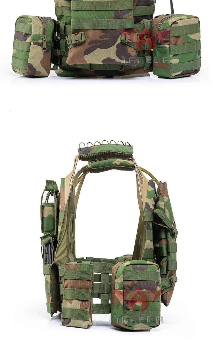 Легкая боевая система Molle, тактический жилет, Открытый CS полевой армейский тренировочный жилет для стрельбы, спортивный защитный жилет с мешком для воды