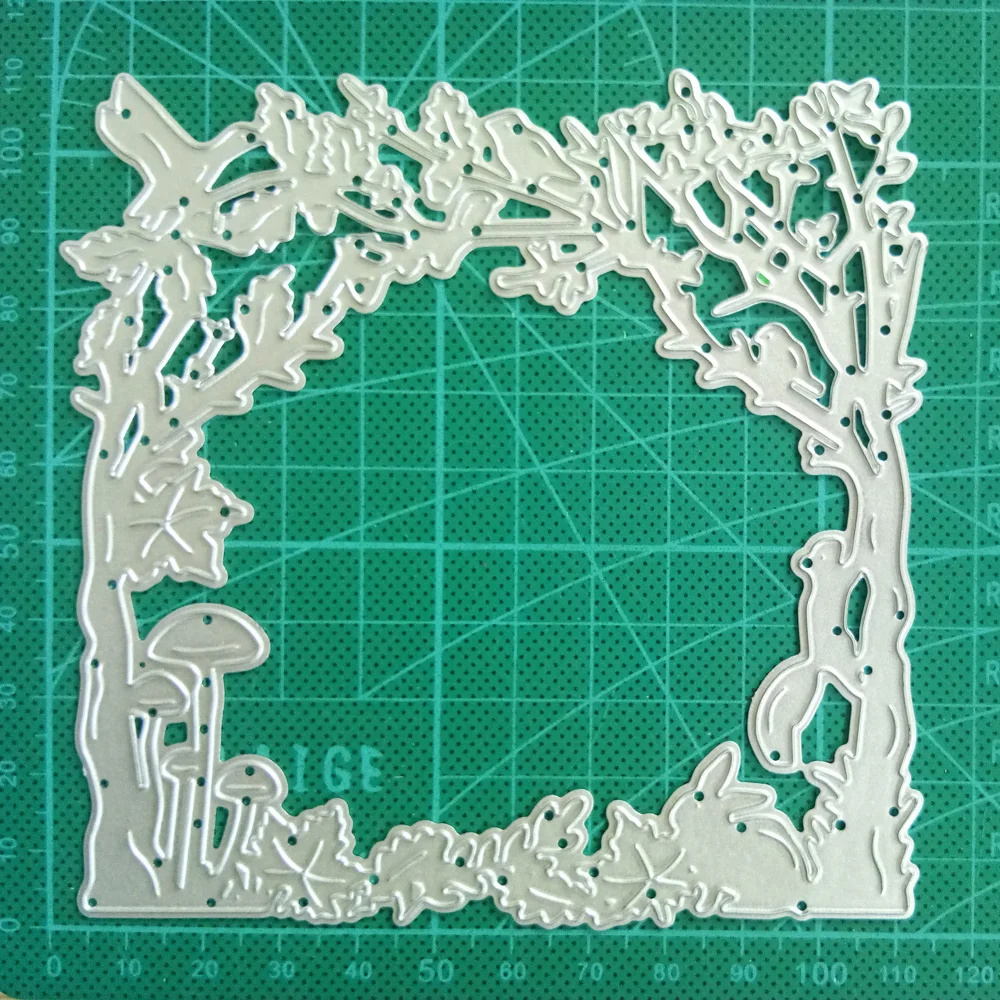 Металлические режущие штампы Дерево Белка Кролик Рамка новые для альбома