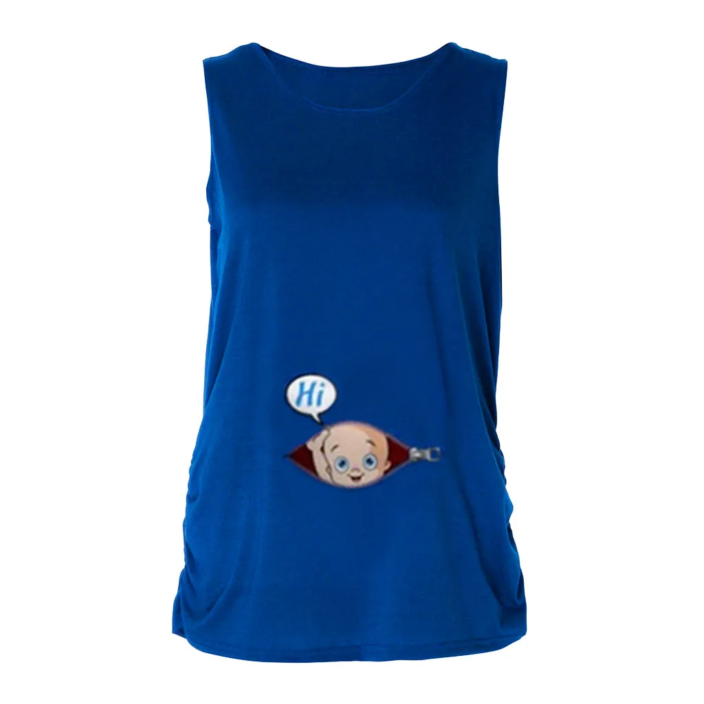 Милый жилет для беременных; Футболка для беременных без рукавов; топы для беременных; ropa premama embarazadas; женская одежда больших размеров