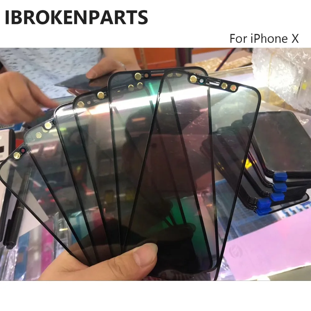 2 шт. для Apple iPhone X 3 в 1 5 8 спереди Стекло Панель ЖК дисплей внешний крышка Сенсорный