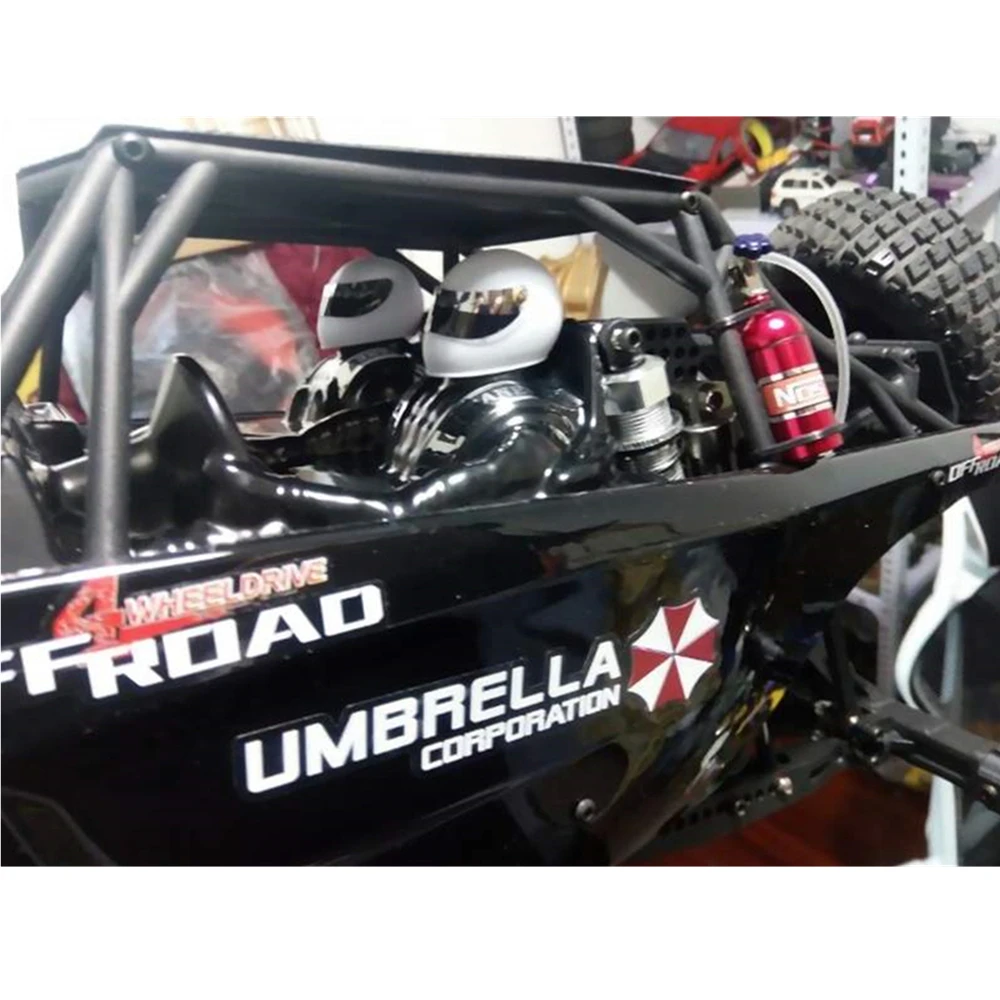 Манекен NOS газовый бак с шлангом для 1/7 Traxxas неограниченная пустыня Racer UDR и Ford Bronco