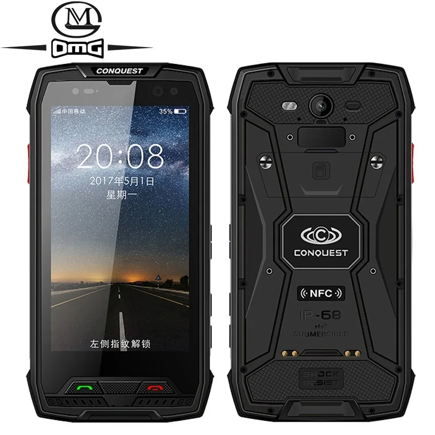 Conquest S11 7000 мАч NFC OTG IP68 Ударопрочный 4G Смартфон Android 7,0 4 Гб ОЗУ 64 Гб 128 Гб ПЗУ мобильные телефоны прочный мобильный телефон