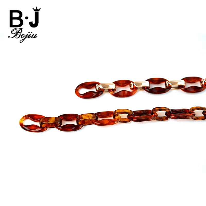 BOJIU 1 м звенья цепи фурнитура коричневый металлический цвет полимерные