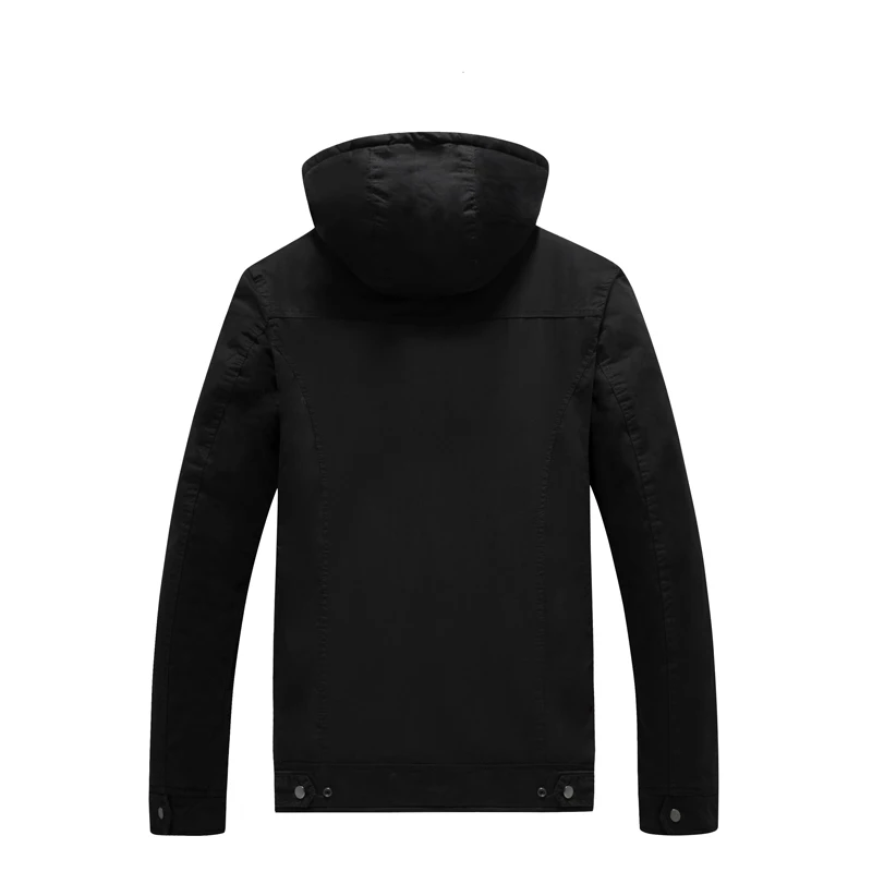 Мужская куртка с капюшоном DAVYDAISY толстая флисовая большого размера 3XL 4XL 5XL 6XL JK092