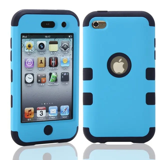 Для ipod touch 4 Touch4 4th г Гибридный противоударный Combo робот 3 в 1 предмет резиновая
