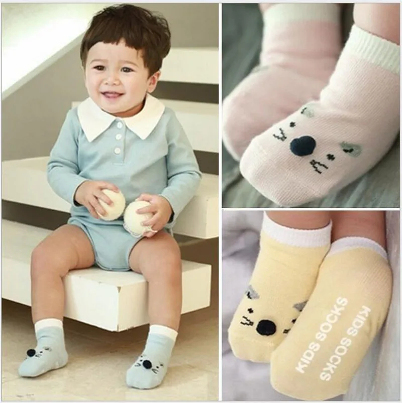 Очаровательные носки для маленьких девочек Детские хлопковые белого и розового