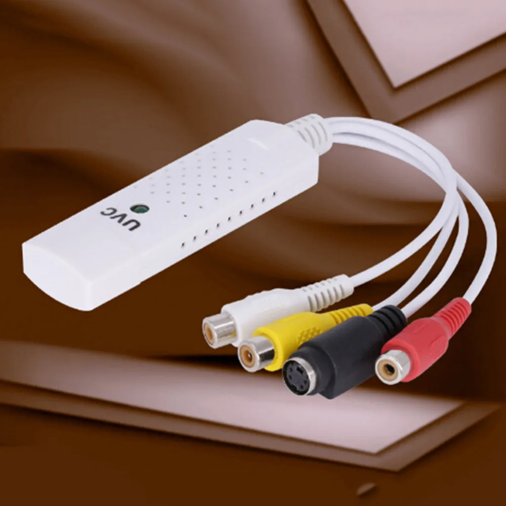 Адаптер для видеозахвата с USB 1 канальная 3 карта захвата аудио и видеосъемки 2 0 VHS