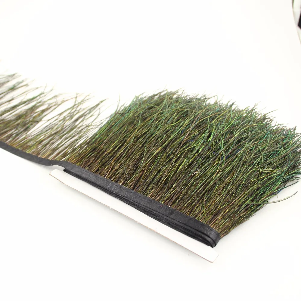 Высокое качество 5 м в виде павлиньих перьев планки ленты бахромой 15-20 см свадьбы