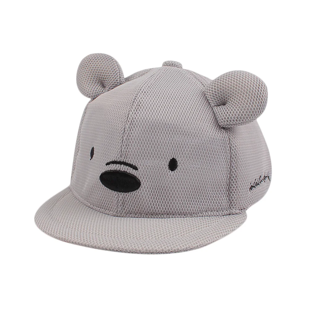 Бейсбольная кепка с рисунком медведя для маленьких мальчиков и девочек летние