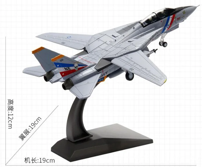 1/100 масштаб США пламя круиз боец шоу американская военно морская армия F14 самолет