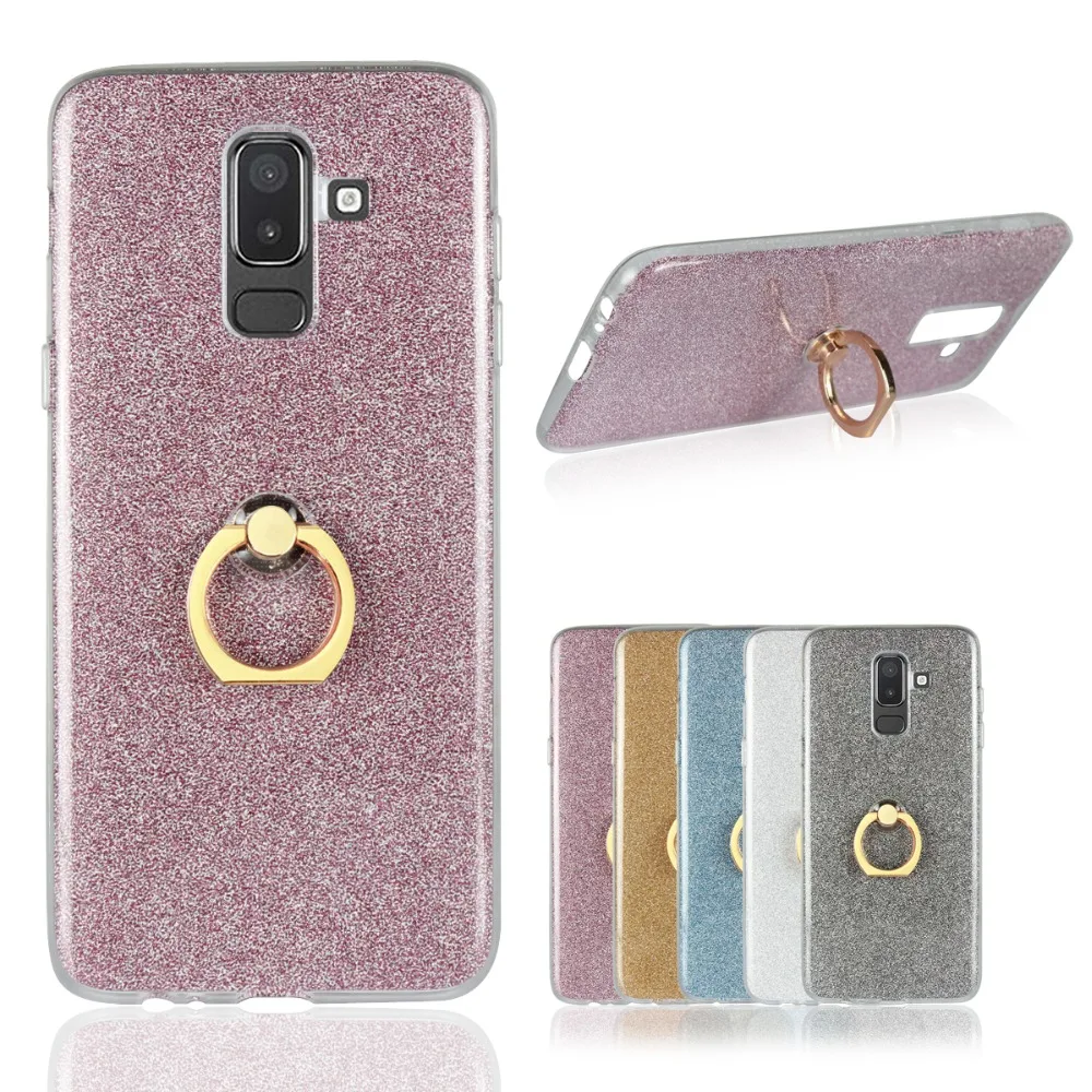 HENGDASHENG Phone Case For Samsung J8 2018 Anti-fall finger ring mobile phone protective case |