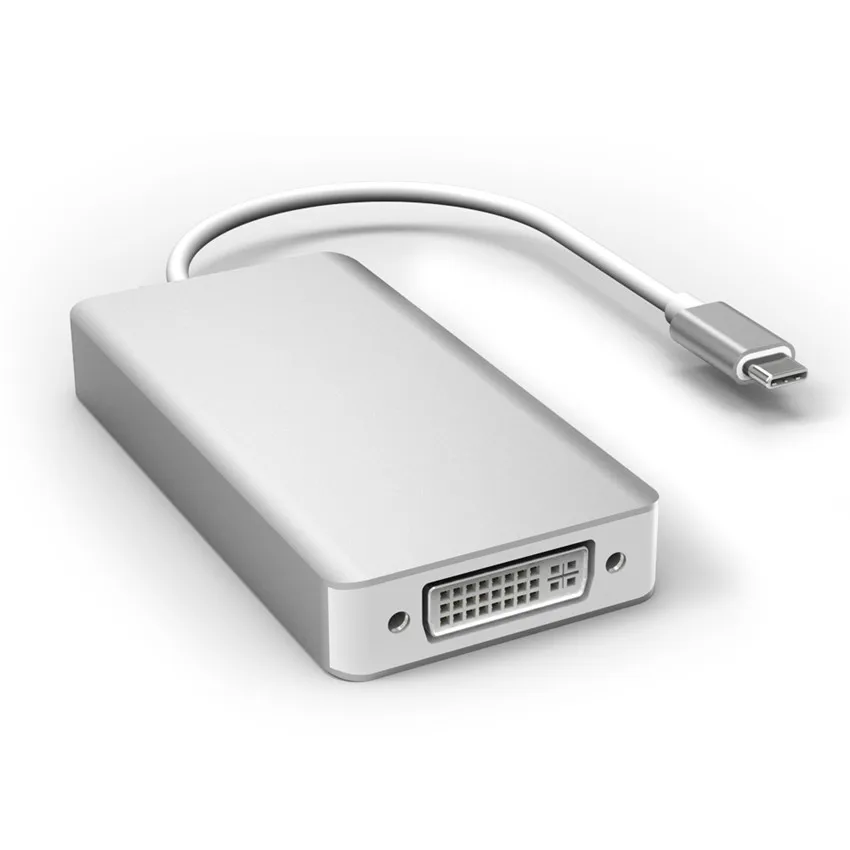 USB C концентратор к HDMI DisplayPort 3840*2160 4K адаптер типа VGA DVI 1080P конвертер для Macbook